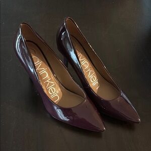 Calvin Klein Purple Heels Elegant Stiletto Pumps